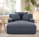 Cloudline - Oversized Chaise Lounge, Modern Comfy Couch With Full Foam Cushioning, Cozy Sleeper Sofabed by Unique Piece Furniture