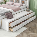 Bed With Bookcase Headboard, Under Bed Storage Drawers And Bed End Storage Case by HouseOfZazla
