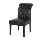 Broxton - Tuft Dining Rolltop Chairs With Button Tufted Backrest (Set of 2)