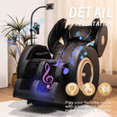 Automatic Massage Chair Recliner With Zero Gravity And Full Body Air Pressure - Black