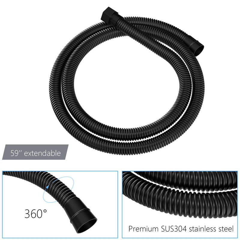 Dual Shower Head 10" Ceiling Mount Square Shower System With Rough In Valve - Matte Black, photo 9 of 10
