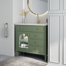 35.6" Mid-Century Bathroom Vanity Sink