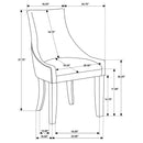 Rexford - Upholstered Dining Side Chair (Set of 2) - Gray by HouseOfZazla
