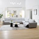 Tarrance - Modular Console With Wireless Charging & USB - Gray by Unique Piece Furniture