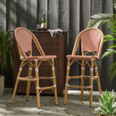 Outdoor PE Rattan French Barstool Set by HouseOfZazla