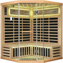 Pentagonal Sauna Room With Carbon Heating Plates - American White Oak