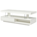 LED Coffee Table With 2 Drawers And Display Shelves by HouseOfZazla