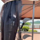 Patio Gazebo Tent With Ventilated Double Roof And Mosquito Net For Backyard Or Garden by Unique Piece Furniture