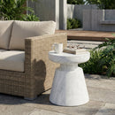 Outdoor Ponti Travertine Side Table