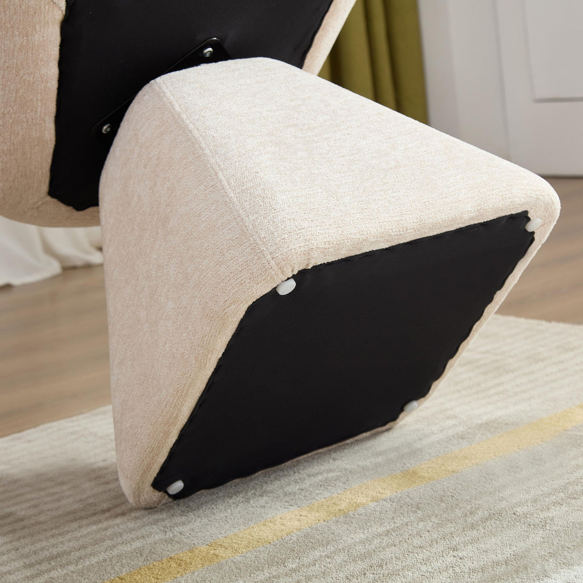 180° Rotating Accent Chair For Living Room - Beige, photo 11 of 14