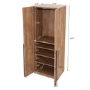 Lee - Free Standing Wardrobe Closet With Adjustable Shoe Shelves by HouseOfZazla
