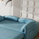 54 "velvet blue sofa sofa bed dual purpose living room retractable bed