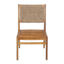 Outdoor 7 Pieces Acacia Wood Dining Set with Taiga 69 Table and Teak Finish