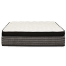 16" Premium Hybrid Mattress In A Box Plush Gel Memory Foam Top With Cooling Technology - Gray / White - Queen