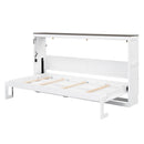 Murphy Bed With LED Light, Foldable Wall Bed Cabinet by HouseOfZazla