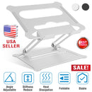 Laptop Stand Aluminum Angle Adjustable Computer Ergonomic Holder Riser Heat Vent Notebook Elevator For 10in-17in MacBook Pro 13 / 15