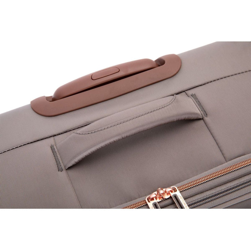 4-Piece Set (16/20/24/28), Softshell Suitcase Spinner Wheels Terylene Luggage Sets Carry On Suitcase Luggage Lightweight Durable Suitcase Khaki