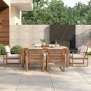 TREXM Patio Table and Chairs Set, 7-Piece Outdoor Dining Set for 6