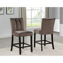 5 Piece Counter Dining Set With Table, Chairs - Black / Brown by HouseOfZazla