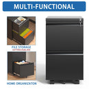 Metal Drawer Mobile File Cabinet With Lock For Home Office Organizer by HouseOfZazla