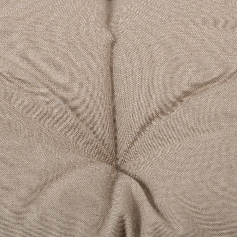 Cori Outdoor Patio Black Faux Wicker Egg Chair with Khaki Cushion, Weather-Resistant, Handwoven PE Rattan and Iron Frame