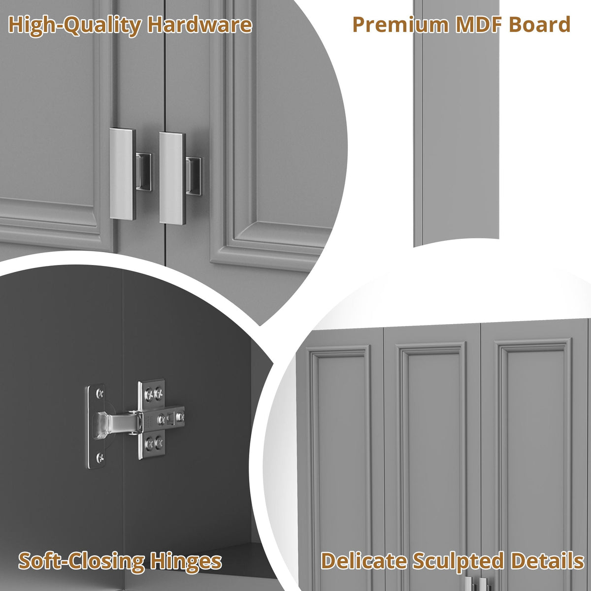 Wall Mounted Bathroom Cabinet With 5 Adjustable Shelves, photo 36 of 40