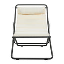 Outdoor Folding Chair With Adjustable Backrest (Set of 2)