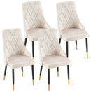 Dining Chairs Living Room Chair Modern Kitchen Armless Side Chair With Metal Legs by HouseOfZazla