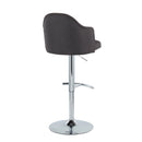Contemporary Adjustable Barstool with Swivel Set of 2 by Unique Piece Furniture