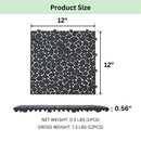 Interlocking Deck Tiles Plastic Waterproof Outdoor All Weather Anti-Slip Bathroom Shower Balcony Porch Strong Weight Capacity Upto 440 Lbs, Pebble Stone Pattern by HouseOfZazla
