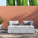 Outdoor Elegance Conversation Set With Fire Pit by Unique Piece Furniture