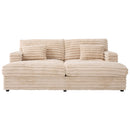 Oversized Double Chaise Lounge Sofa Bed With USB Ports And Cup Holders