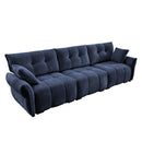 Modern Sofa & Pillows, Textured Cover, High Rebound Cushions by HouseOfZazla