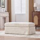 Wide Modern Upholstered Ottoman Foot Stool by HouseOfZazla