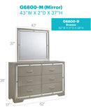 Alana - Dresser - Silver Champagne by HouseOfZazla