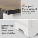 Farmhouse Nightstand With Charging Station & Storage by HouseOfZazla
