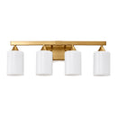 4-Light Brushed Bathroom Vanity Wall Light