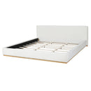 Elegant Upholstered Bed With Solid Wood Frame, King by HouseOfZazla