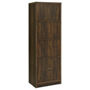 Laughlin 4-shelf Engineered Wood Media Tower Dark Pine