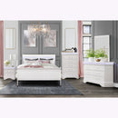 Charlston - Modern Sleigh Design Bed With LED by Unique Piece Furniture
