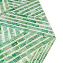 19x19x20" Tapered Green Pedestal Stool by HouseOfZazla