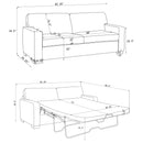 Vicente - Sleeper Sofa With Queen Mattress - Gray by HouseOfZazla
