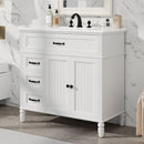 Bathroom Vanity With Sink, Freestanding Cabinet & Drawers by HouseOfZazla