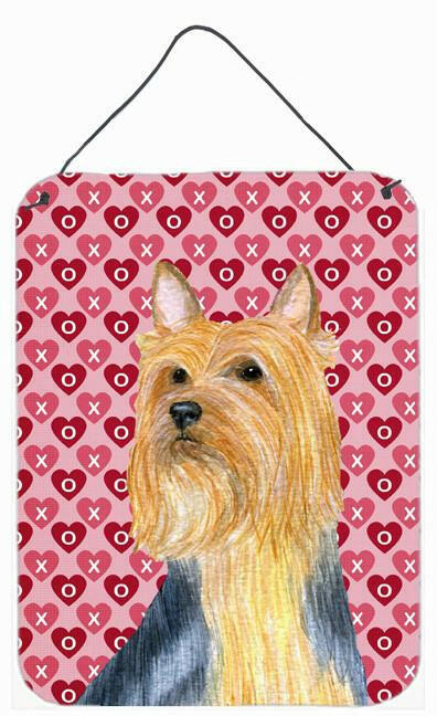 Silky Terrier Hearts Love and Valentine's Day Wall or Door Hanging Prints