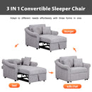 Convertible Sleeper Chair With Adjustable Backrest by HouseOfZazla