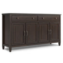 Connaught - Large Sideboard Buffet Storage Cabinet - Brown by HouseOfZazla