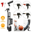 Mini Bike Pump Portable Bicycle Tire Inflator Ball Air Pump w/ Mount Frame For Mountain Road Bike by GBruno Store