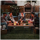 3 In 1 Outdoor Propane Fire Pit Table 50, 000 BTU With Ice Bucket - Beige by HouseOfZazla