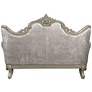 Libertee - Loveseat With 3 Pillows - Beige Fabric & Champagne