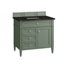 James Martin Brittany 36" Single Bathroom Vanity, Smokey Celadon